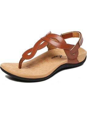 Comfortable Women's Orthopedic Flat Sandals with Arch Support for All-Day Wear